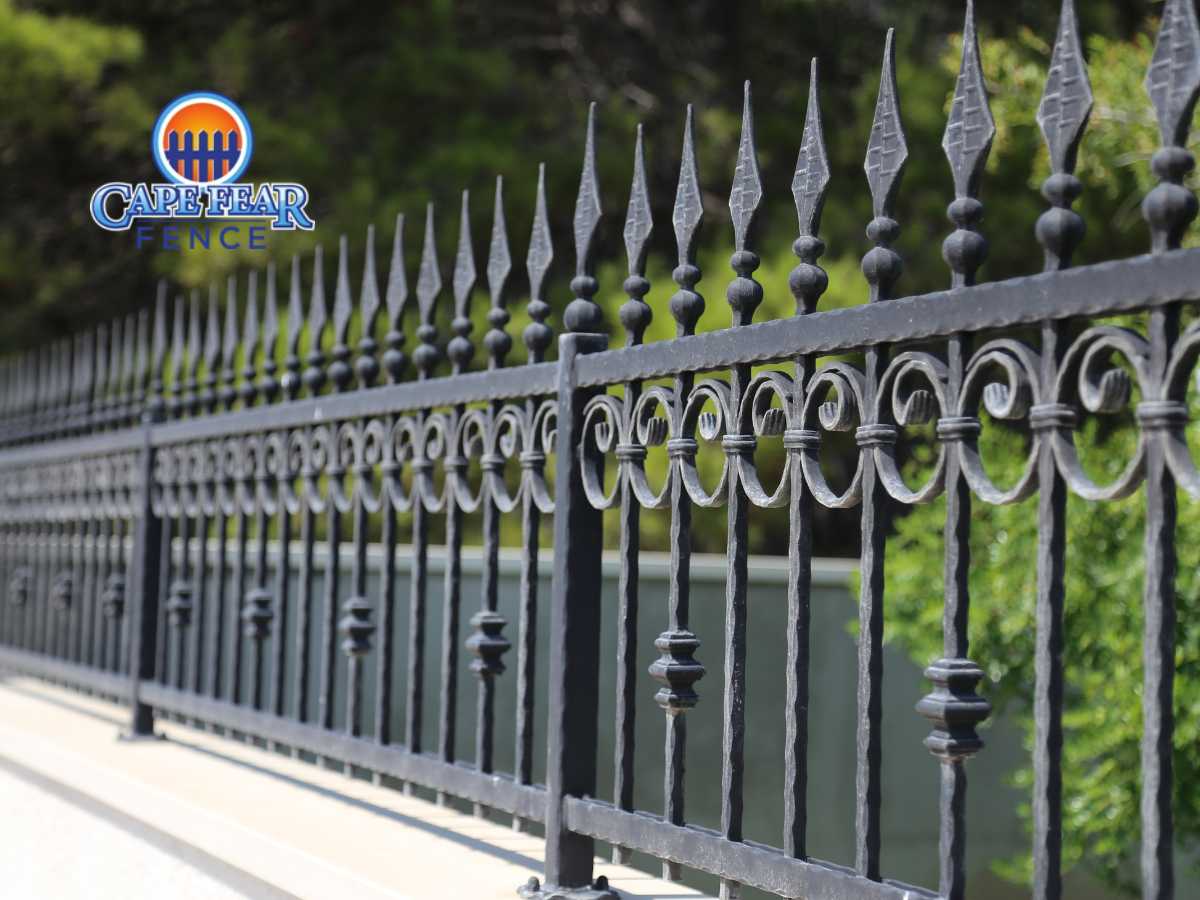 Metal fencing for landscaping